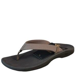 Olukai Ohana Womens Brown Flip Flops Sandals Size 8